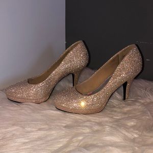 Silver Slipper Heels